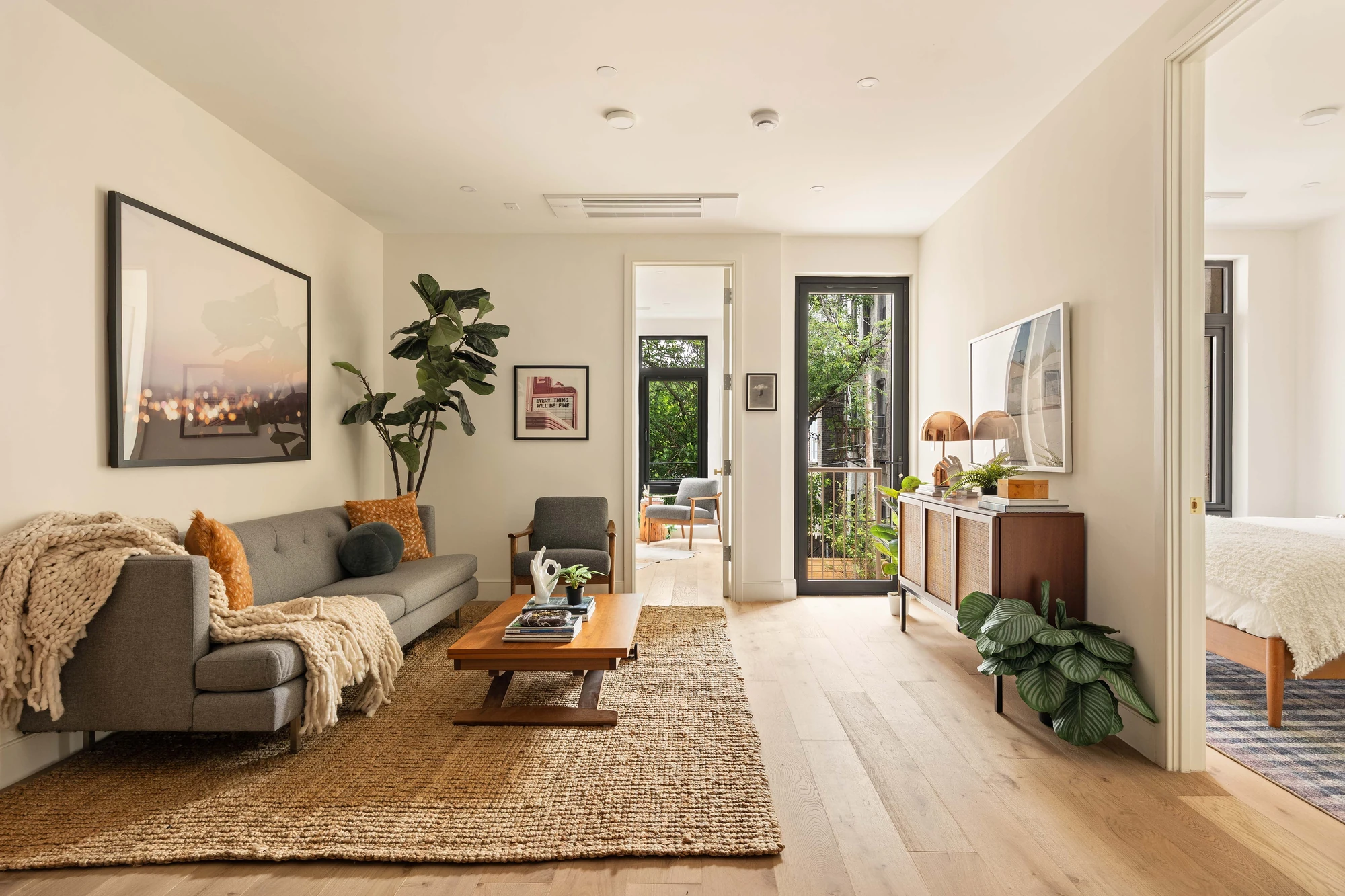 Warm living room at 269 Bainbridge Street